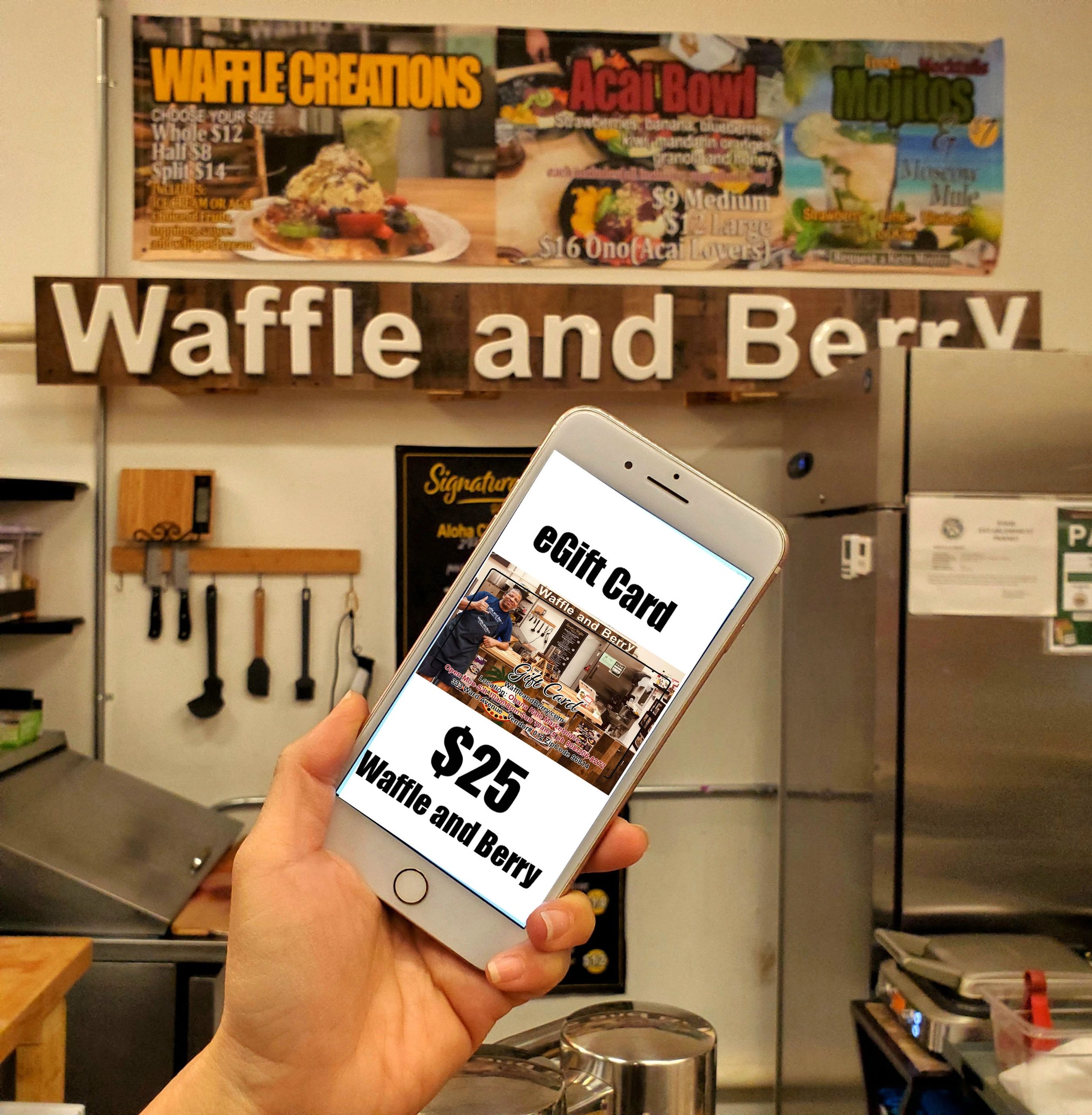 Waffles, Acai Bowl, Dessert Waffle and Berry Honolulu, Hawaii